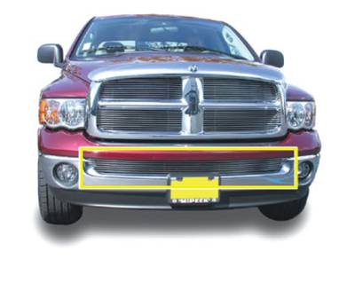 Dodge Ram T-Rex Bumper Billet Grille Insert - Use with Chrome Bumpers - 25465