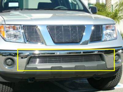 Nissan Frontier T-Rex Bumper Billet Grille - 9 Bars - 25789