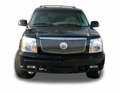 Cadillac Escalade T-Rex Vertical Billet Grille Insert with Center Billet Logo Plate - 64 Bars - 30184