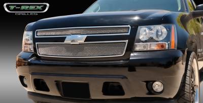 Chevrolet Avalanche T-Rex Sport Series Formed Mesh Grille - Stainless Steel - Triple Chrome Plated - 2PC - 44051