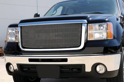 GMC Sierra T-Rex Sport Series Formed Mesh Grille - Stainless Steel - Triple Chrome - 44205