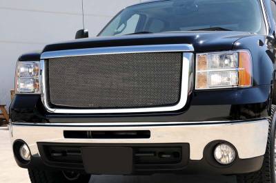 GMC Sierra T-Rex Sport Series Formed Mesh Grille - Stainless Steel - Triple Chrome Plated - 44206