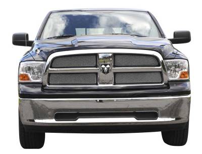 Dodge Ram T-Rex Sport Series Formed Mesh Grille - Stainless Steel - Triple Chrome Plated - 4PC - 44456