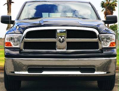 Dodge Ram T-Rex Sport Series Formed Mesh Grille - All Black Powdercoat - 4PC - 46456