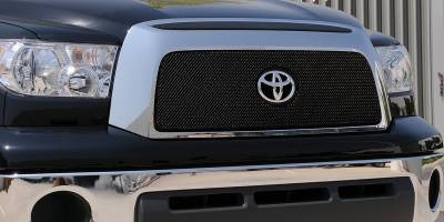 Toyota Tundra T-Rex Sport Series Formed Mesh Grille - All Black Powdercoat with Logo Opening - 46960