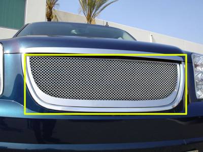 GMC Yukon T-Rex Grille Assembly - Aftermarket Chrome Shell with Mesh - 50172