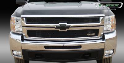 Chevrolet Silverado T-Rex Upper Class Mesh Grille - All Black - 2PC Style - 51112