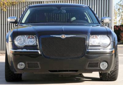 Chrysler 300 T-Rex Upper Class Mesh Grille - All Black - 51470