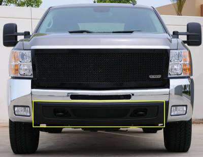 Chevrolet Silverado T-Rex Upper Class Bumper Mesh Grille - All Black - 52110