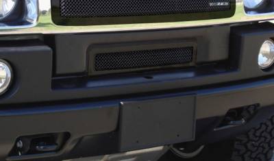 Hummer H2 T-Rex Upper Class Bumper Mesh Grille - All Black - 52290