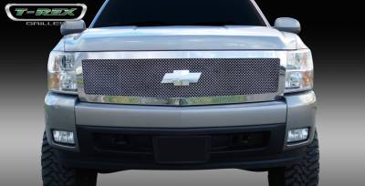 Chevrolet Silverado T-Rex Upper Class Polished Stainless Mesh Grille - 1PC Style - 54111