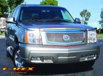 Cadillac Escalade T-Rex Upper Class Polished Stainless Mesh Grille with Recessed Logo Area - 54182