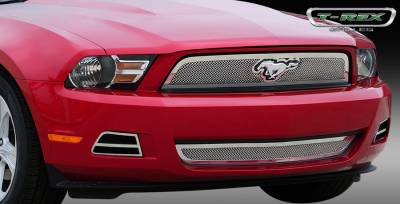 Ford Mustang T-Rex Upper Class Polished Stainless Mesh Grille with Formed Mesh - 54518