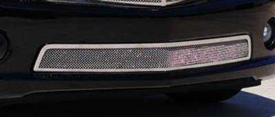 Chevrolet Camaro T-Rex Upper Class Polished Stainless Bumper Mesh Grille with Formed Mesh Center - 55028