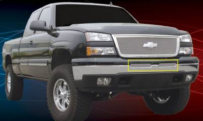 Chevrolet Silverado T-Rex Upper Class Polished Stainless Bumper Mesh Grille - 55103