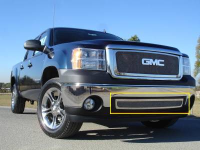 GMC Sierra T-Rex Upper Class Polished Stainless Bumper Mesh Grille - 55205