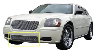 Dodge Magnum T-Rex Upper Class Polished Stainless Bumper Mesh Grille - 55473