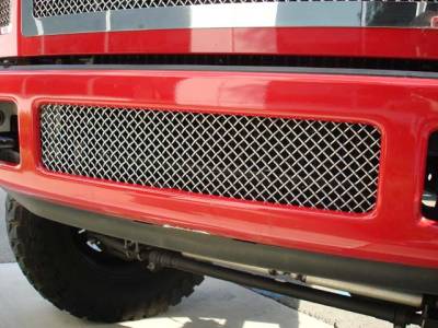 Ford Superduty T-Rex Upper Class Polished Stainless Bumper Mesh Grille - 55563