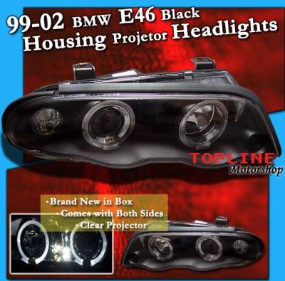 BK Halo Projector Headlights - White