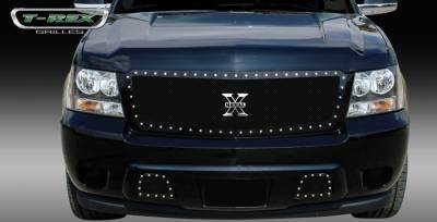 Chevrolet Avalanche T-Rex X-Metal Series Studded Main Grille - All Black - Custom 1PC Style - 6710521