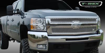 Chevrolet Silverado T-Rex X-Metal Series Studded Main Grille - Polished Stainless Steel - 2PC Style - 6711120