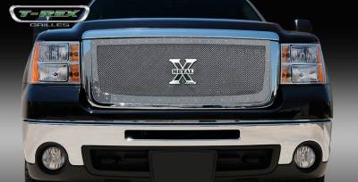 GMC Sierra T-Rex X-Metal Series Studded Main Grille - Polished Stainless Steel - 6712060