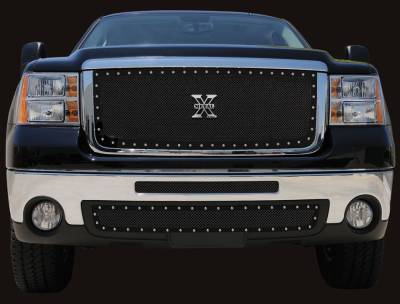 GMC Sierra T-Rex X-Metal Series Studded Main Grille - All Black - 6712061