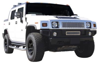 Hummer H2 T-Rex X-Metal Series Studded Main Grille - Polished Stainless Steel - 6712900