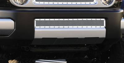 Toyota FJ Cruiser T-Rex X-Metal Series Studded Bumper Grille - Polished Stainless Steel - 6729320