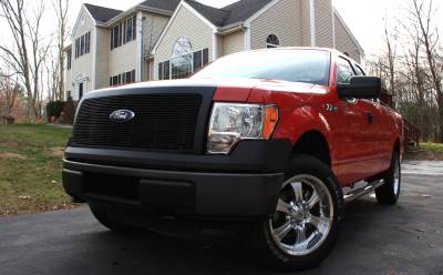 Ford F150 T-Rex Billet Grille - All Black - 1PC - 20568B