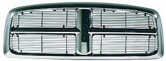 Dodge Ram Street Scene Chrome Grille Shell with Polished 4mm Billet Grille - 950-75531