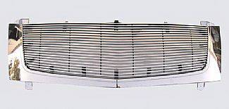 Cadillac Escalade Street Scene Chrome Grille Shell with 4mm Billet Grille - 950-75539