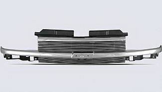 Chevrolet S10 Street Scene Chrome Framless Shell with 4mm Billet Grille - 950-75542