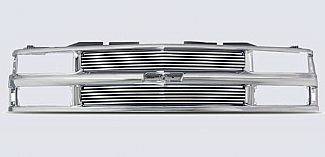 Chevrolet CK Truck Street Scene Chrome Grille Shell with 8mm Billet Grille - 950-75546