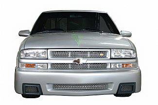 Chevrolet S10 Street Scene Black Chrome Grille for Generation 4 Bumper Cover - 950-76149