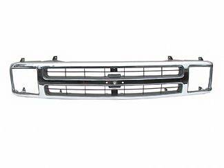 Chevrolet S10 Street Scene Chrome Grille Shell with Black Chrome Speed Grille - 950-76538