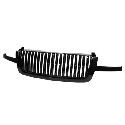 Chevrolet Silverado Spyder Front Grille - Black - 3PC - GRI-SP-CS03-3PCS-BK