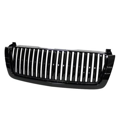 Chevrolet Silverado Spyder Front Grille - Black - GRI-SP-CS03-CT-BK