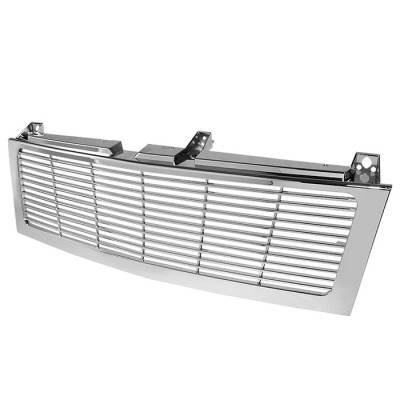 Chevrolet Silverado Spyder Horizontal Front Grille - Chrome - GRI-SP-CS99-CT-H-C