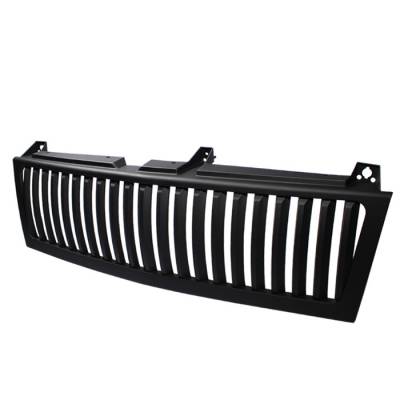 Chevrolet Silverado Spyder Vertical Front Grille - Black - GRI-SP-CS99-CT-V-BK