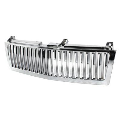 Chevrolet Silverado Spyder Vertical Front Grille - Chrome - GRI-SP-CS99-CT-V-C