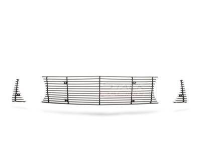 Ford Mustang Stack Racing Billet Upper Grille - GRL-10-GT-NPC-BLK