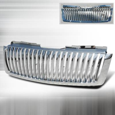 Chevrolet Avalanche Spec-D Vertical Grille - Chrome - HG-AVA07CVT