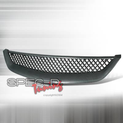 Honda Civic Spec-D Type R Style Front Hood Grille - HG-CV01CFTR