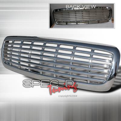 Dodge Dakota Spec-D Front Grille - Chrome - HG-DAK97C-JY