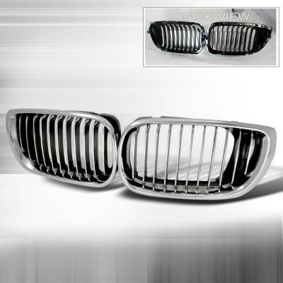 BMW 3 Series 4DR Spec-D Front Hood Grille - Chrome - HG-E4602CC