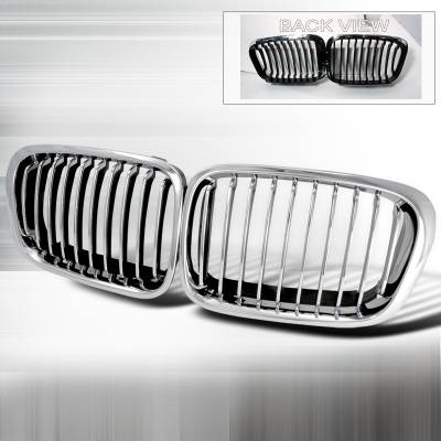 BMW 3 Series 4DR Spec-D Front Hood Grille - Chrome - HG-E4699CC