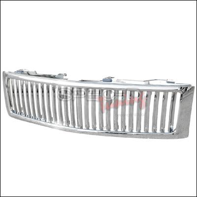 Chevrolet Silverado Spec-D Vertical Grille - Chrome - HG-SIV07CVT