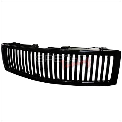 Chevrolet Silverado Spec-D Vertical Grille - Black - HG-SIV07JMVT