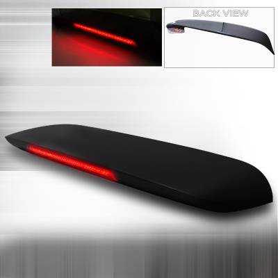 Honda Civic HB Spec-D Spoon Spoiler - Black with Smoke LED Brake Light - SPL-CV963JMGLED